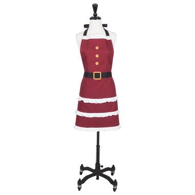 The Holiday Aisle® Christmas Cotton Bib Apron & Reviews | Wayfair